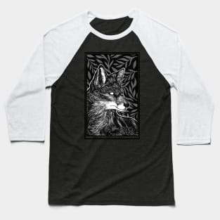 Waiting - Dark Fox Art Baseball T-Shirt